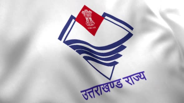 Uttarakhand Flag (India Flag) alt