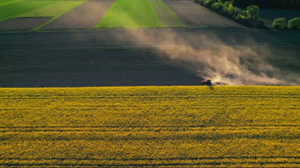 Tractor On The Field