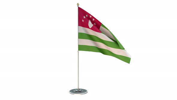 Abhkazia_Office Small Flag Pole  Include Alpha Channel