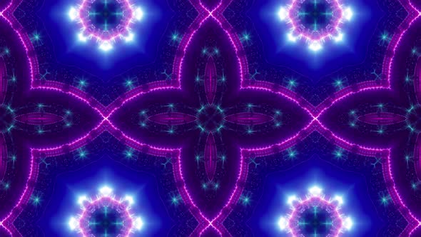 Blinking Blue Light Purple Kaleidoscope Loop 4K 10 alt