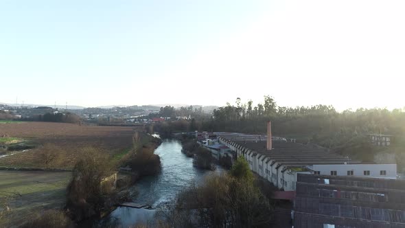 Industrial Factory near the River alt