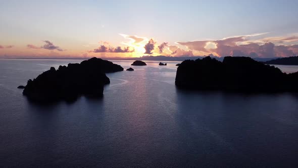 Drone Sunrise, Beautiful , Amazing Sky and Clouds