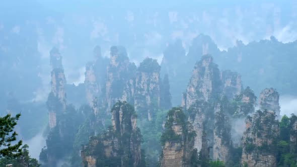 Zhangjiajie Mountains China alt