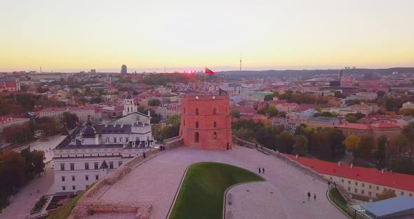 Gediminas Castle Tower in Vilnius, Capital of Lithuania