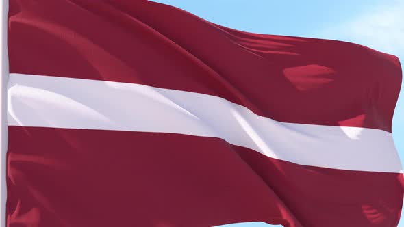 Latvia Flag Looping Background