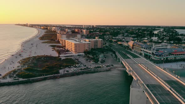 Johns Pass Madeira Beach AERIAL alt
