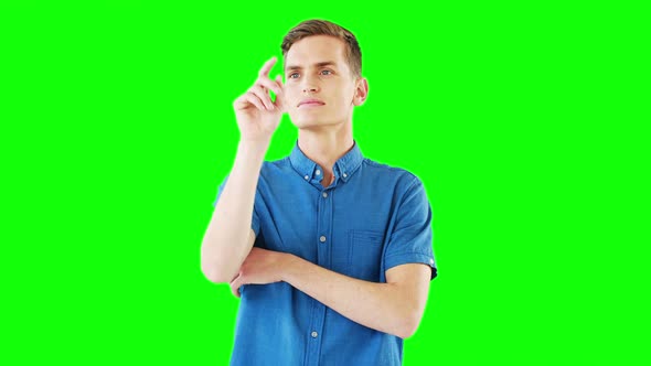 Man using digital screen alt