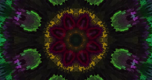 Abstract kaleidoscope animation. alt