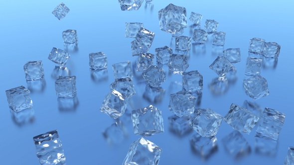 Ice Cube Falling On The Floor alt