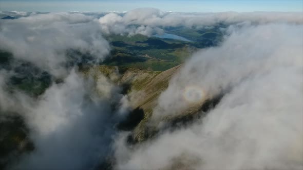 Mountain Range and Clouds alt