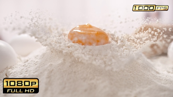 Homemade Baking with Flour and Egg Yolk alt