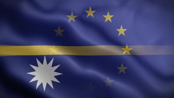 EU Nauru Flag Loop Background 4K alt