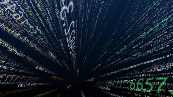 Big Data, Large database Processing On a blue background