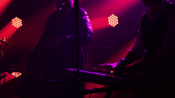 The Rock Band Performs with a Live Retro Concert alt