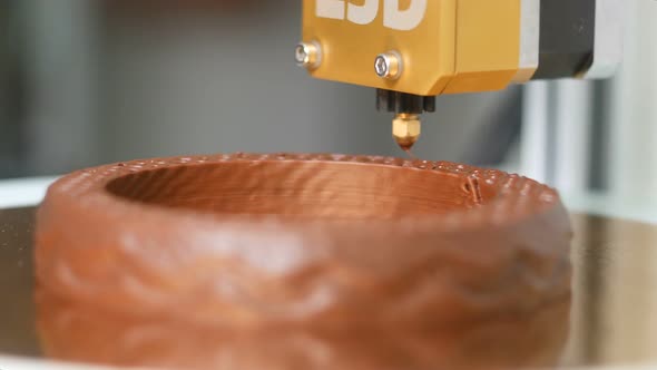 Creating Delicious Chocolate Dessert With 3D Printer