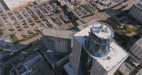 Aerial of the Memorial City Mall area in Houston, Texas. This video was filmed in 4k for best image alt