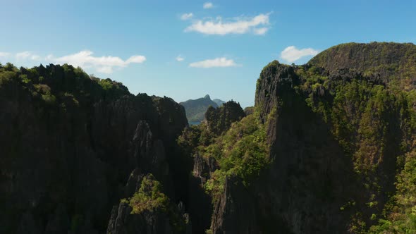 Seascape with Tropical Islands El Nido Palawan Philippines alt