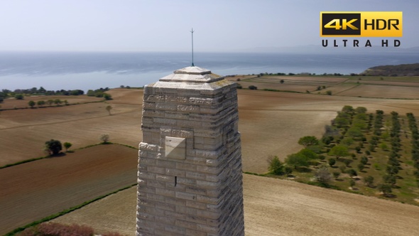 Gallipoli Helles Memorial Aerial Video