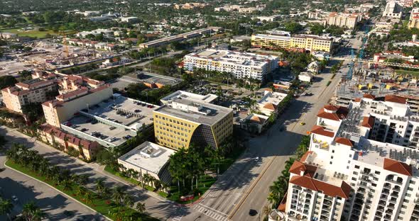 Aerial Video Kanner Pintaluga Building Boca Raton Fl, Stock Footage