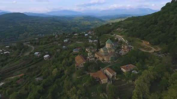 Caucasus Green Hills With Famous Ancient Bagrati Cathedral, Kutaisi Sightseeing alt