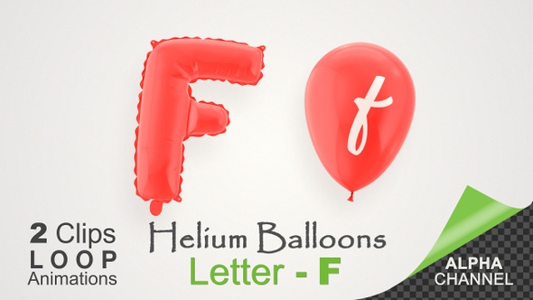 Balloons With Letter – F