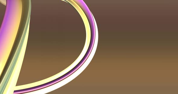 Abstract Yellow Purple Green Brown Background with Dynamic Brown 3d Lines