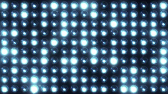 Blue Flashing Lights Wall Stage Background