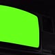 Old TV Green Screen, Low Angle View. Black and White Tone. - VideoHive Item for Sale