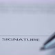 Close Up of Signature on a Contact on Table - VideoHive Item for Sale