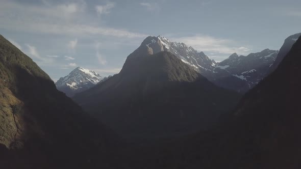 Peaks of Fjordland in New Zealand