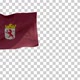Leon Province Flag (Spain) on Flagpole with Alpha Channel - 4K - VideoHive Item for Sale