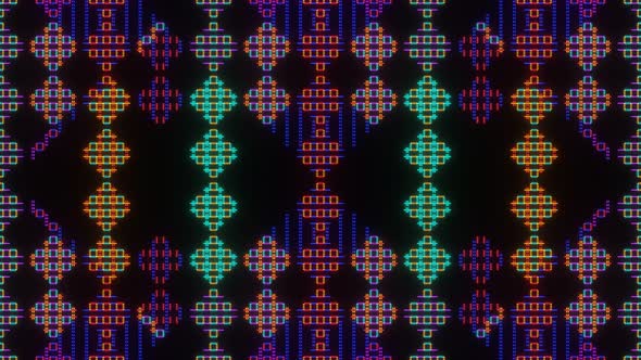 Abstract Animation of Pixel Squares alt