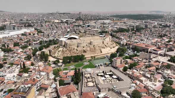 Historical Gaziantep Castle Aerial View 6