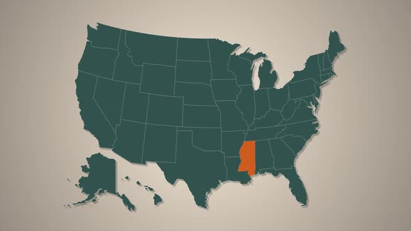 Mississippi From USA States alt