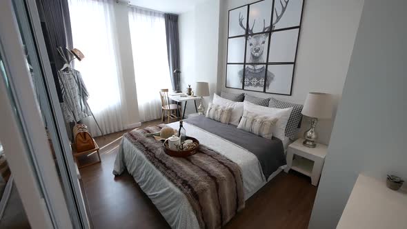 Comfy and Stylish Apartment Studio Bedroom Decoration alt