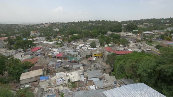Houses in Port-au Prince, Haiti