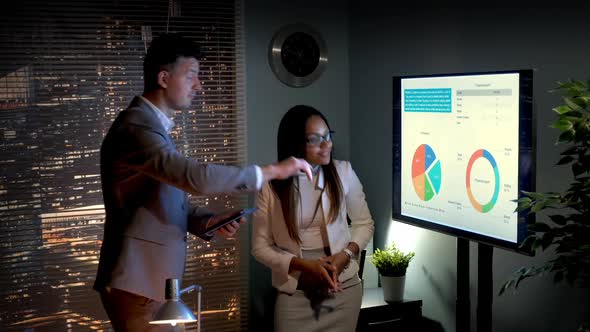 Man and Woman Working in Private Business Came to the Final Conclusion of Their Study alt