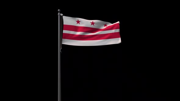 Washington Dc City Flag  With Alpha 2K alt
