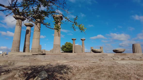 The Ruins of the Temple of Athena in the Ancient City of Assos