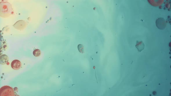 loads of bells moving away and waving around afterwards in a blue sea alt