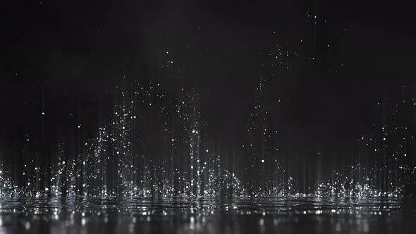 Silver Particles Background 01 4K