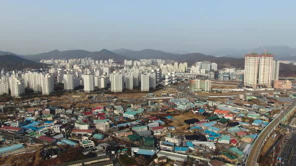 Korea Namyangju Byeollae Station Apartment Housing Road Traffic
