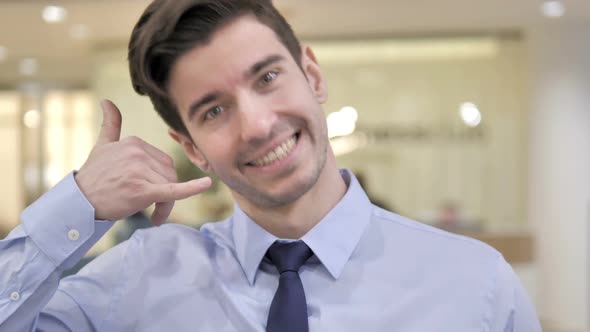 Contact Us Customer Help By Businessman alt