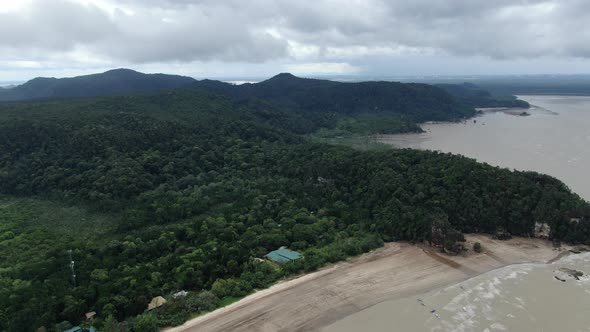 The Beaches at the most southern part of Borneo Island alt