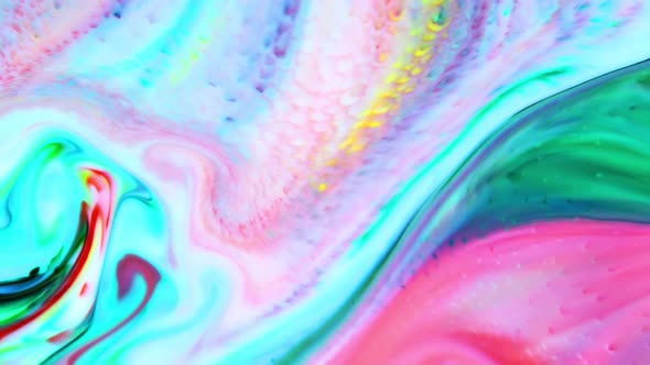 Colorful Liquid Ink Colors Blending Burst Swirl Fluid 101