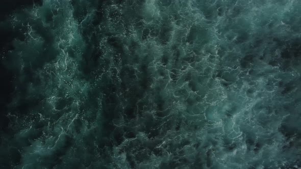 Abstract Top Down Foamy Ocean Waves alt