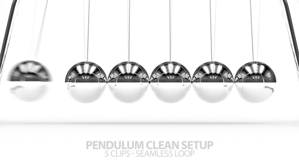 Silver Pendulum with Clean Background