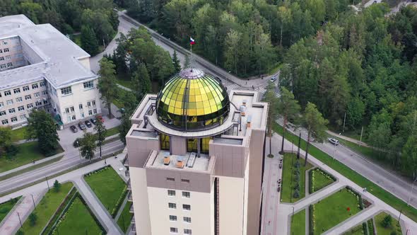 Novosibirsk state University (NSU). View from above