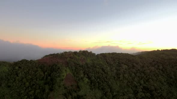 Hawaiian mountains at sunset, Waimea Canyon, Hawaii Grand Canyon alt