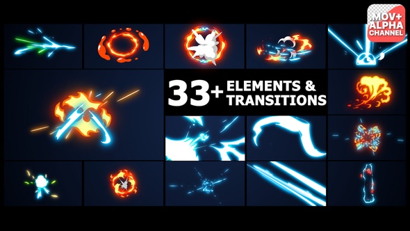 Elements And Transitions | Motion Graphics Pack